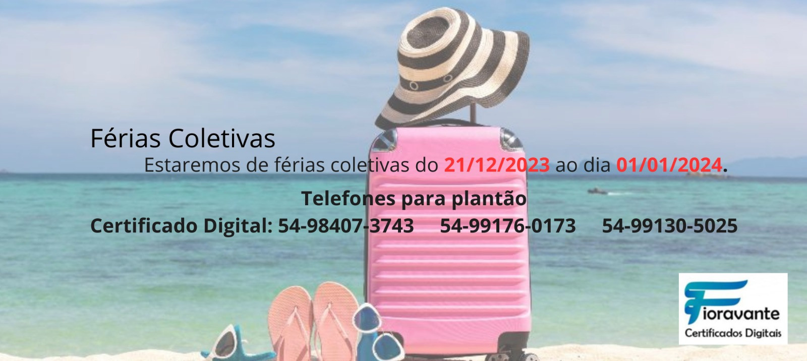Banner férias